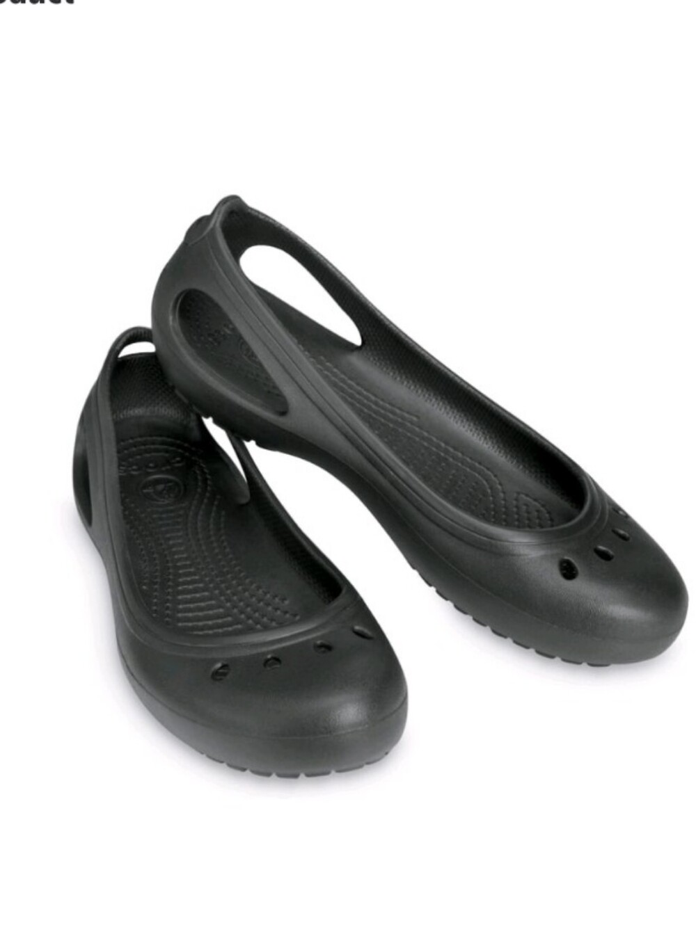 Crocs Kadee Black Slip-On Ballet Flats - Women’s size 10 NWOT